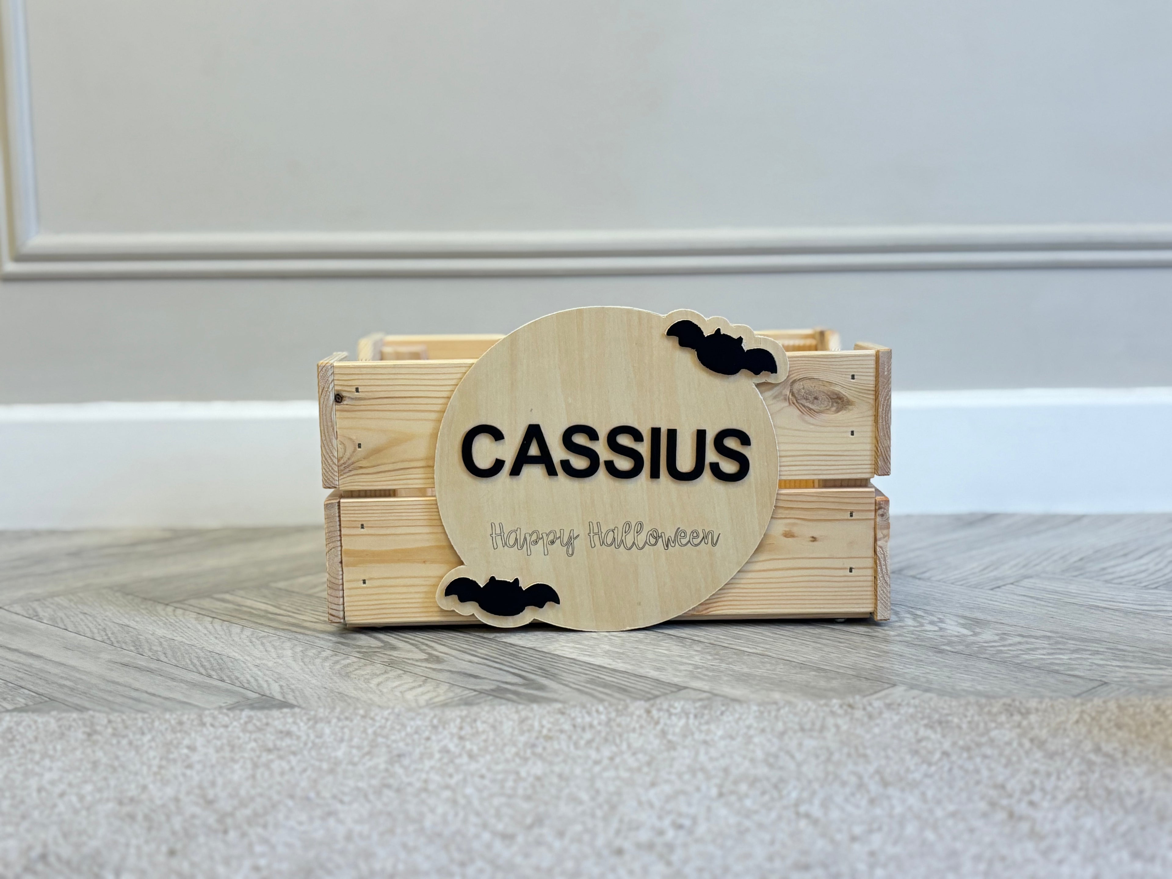 Spooky Season Wooden Crate