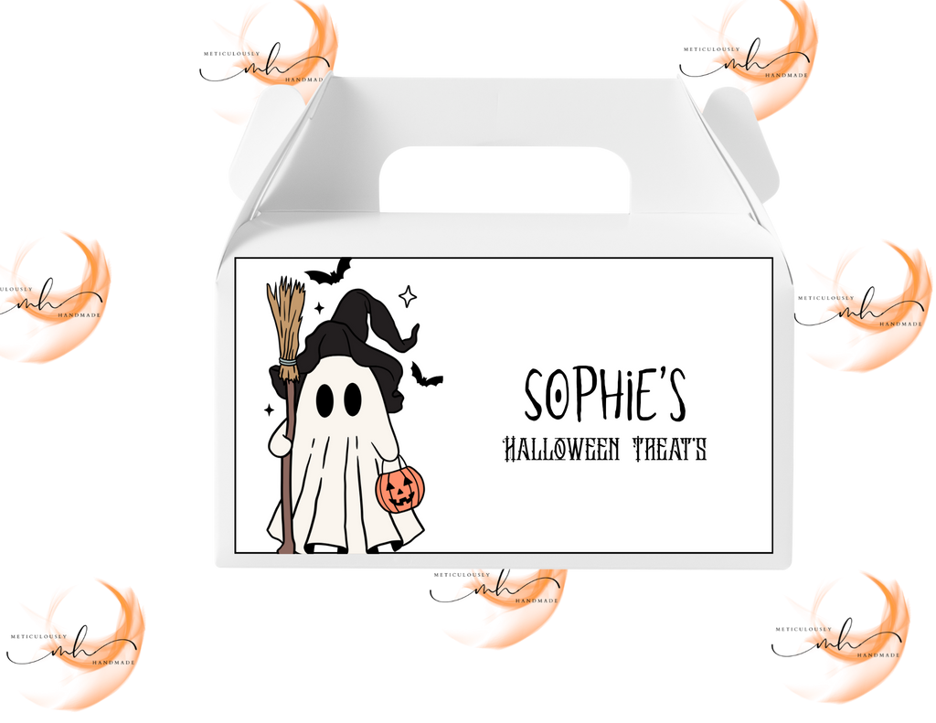 Neutral Ghost Halloween Party Box