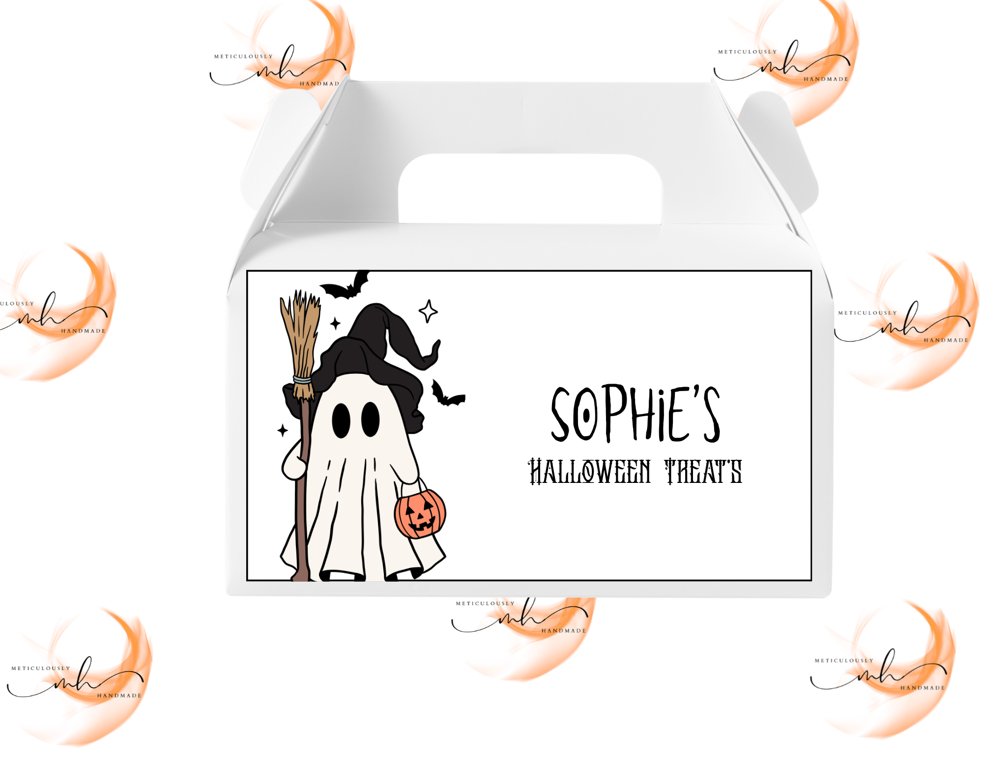 Neutral Ghost Halloween Party Box