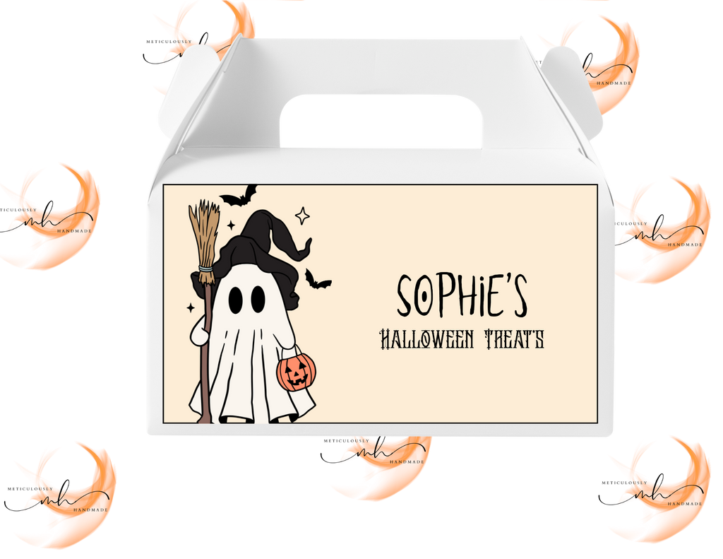 Neutral Ghost Halloween Party Box