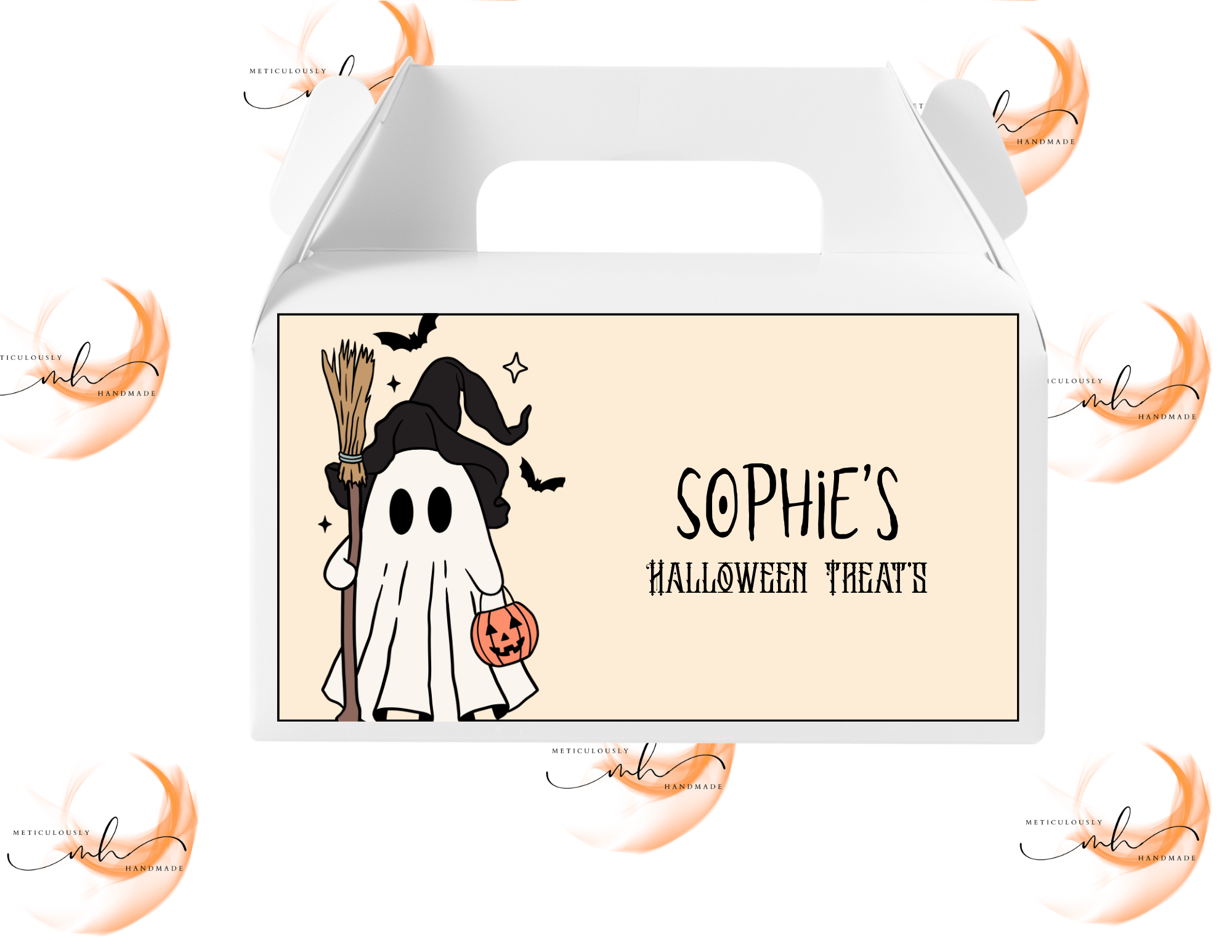 Neutral Ghost Halloween Party Box