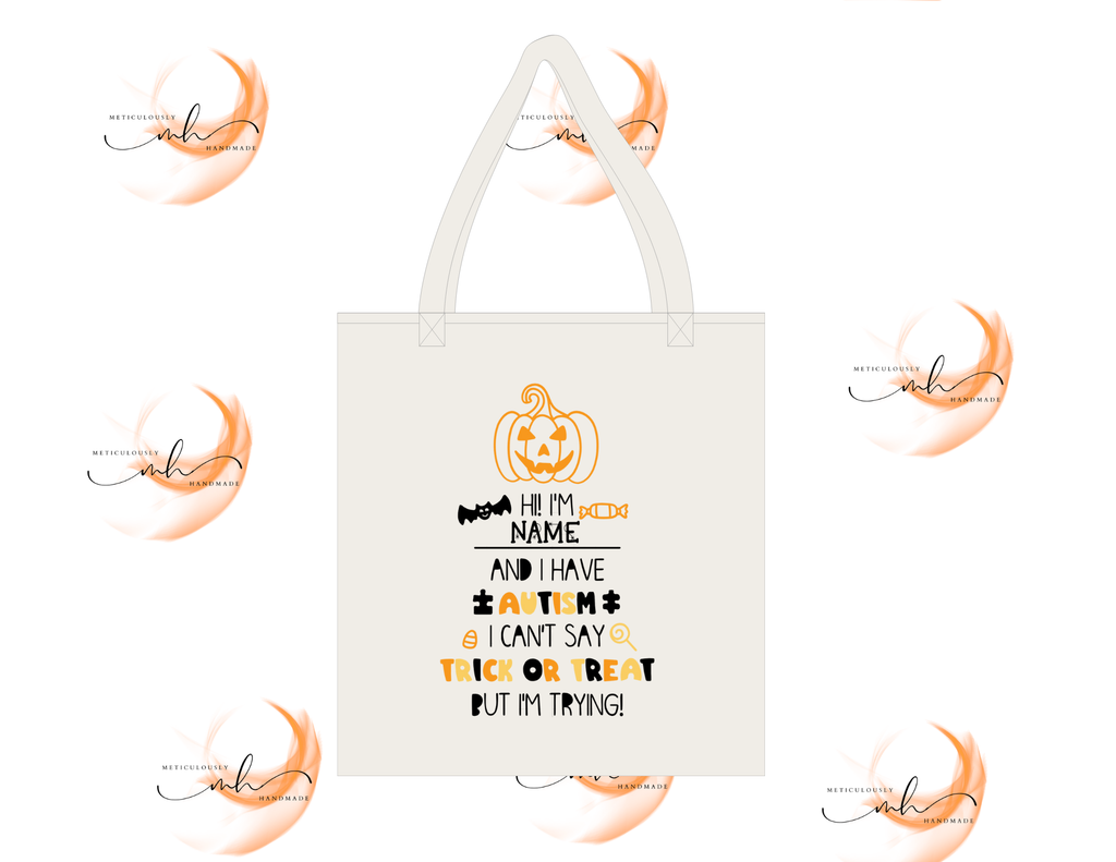 Non-Verbal Trick or Treat Tote