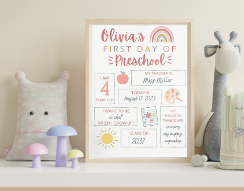 First Day of A4 Laminated Board
