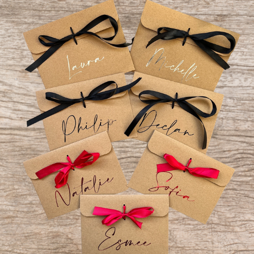 Customised Name Bow Envelope