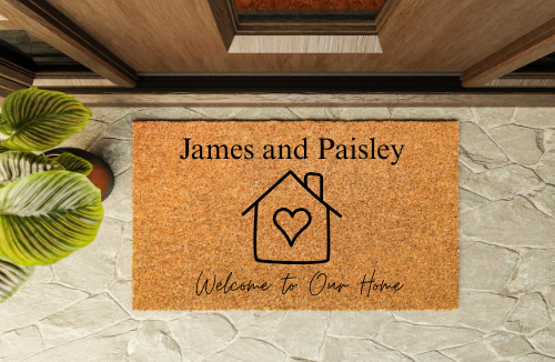 Welcome To Our Home Door Mat