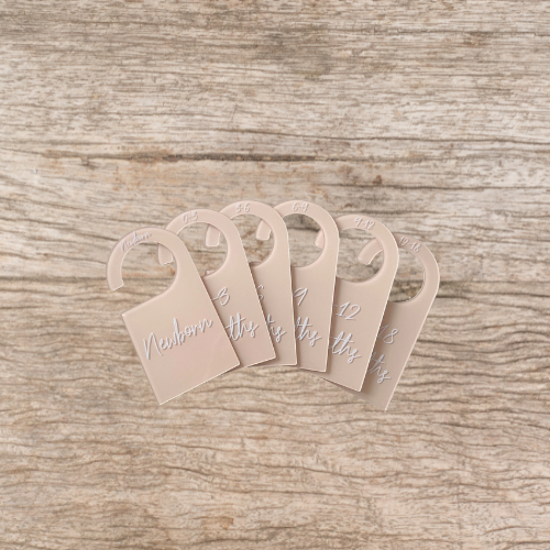 Neutral Simplistic Acrylic Wardrobe Dividers Set of 6