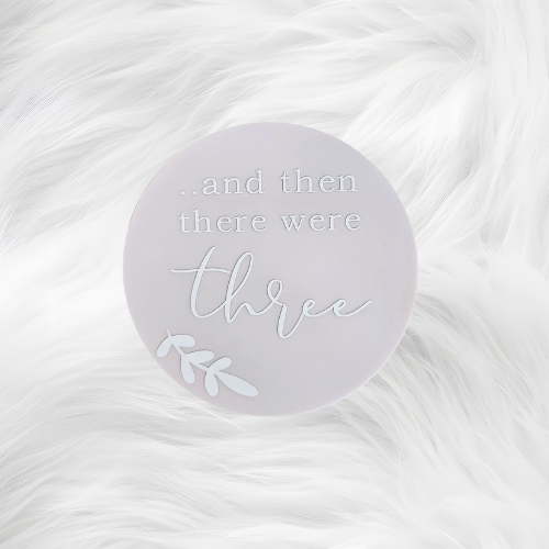 Round Acrylic Announcement Discs