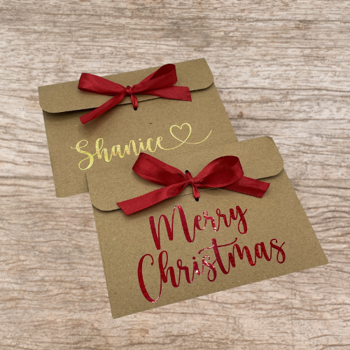 Christmas Bow Envelopes