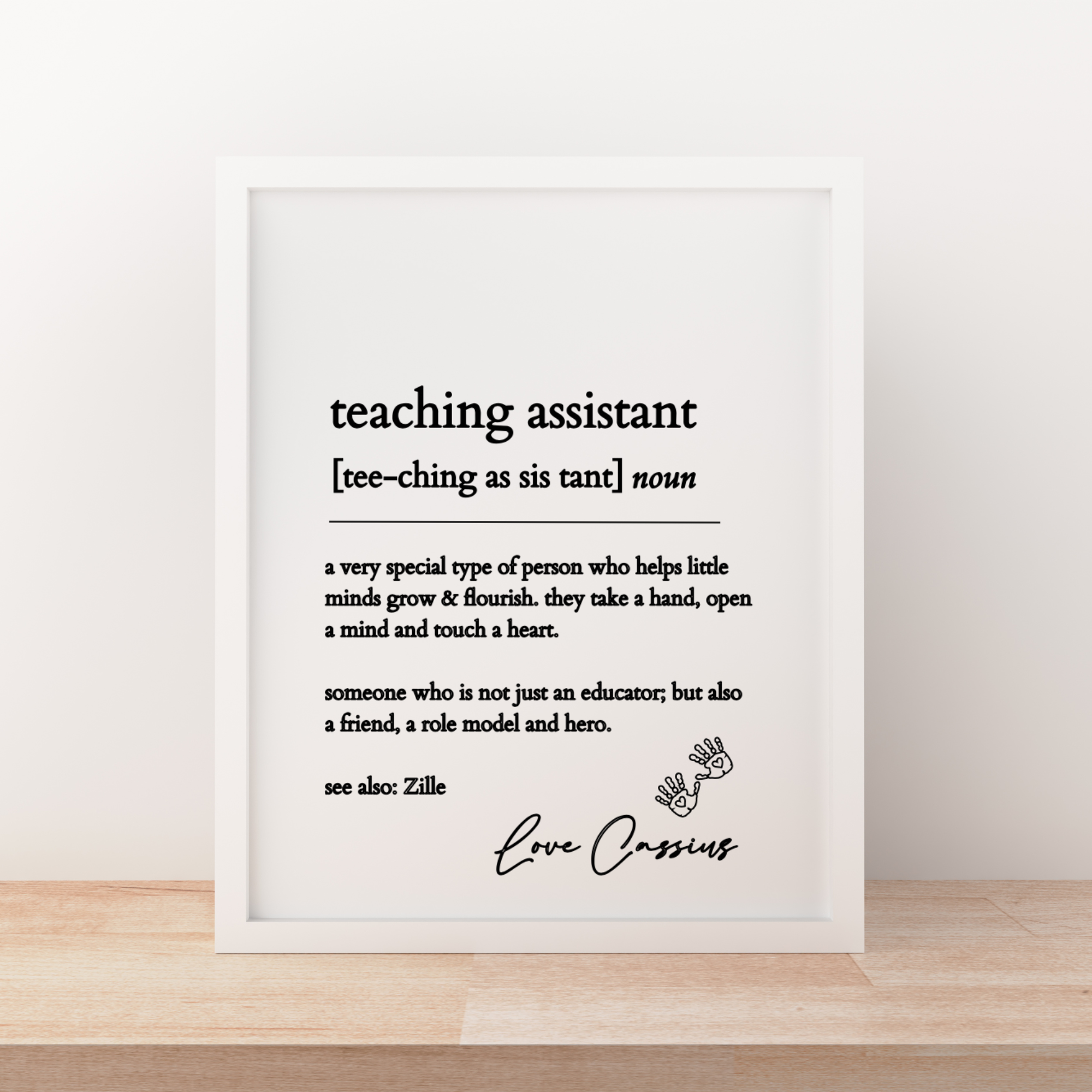 Teaching Assistant Thank You Print