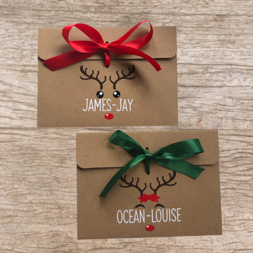 Christmas Bow Envelopes