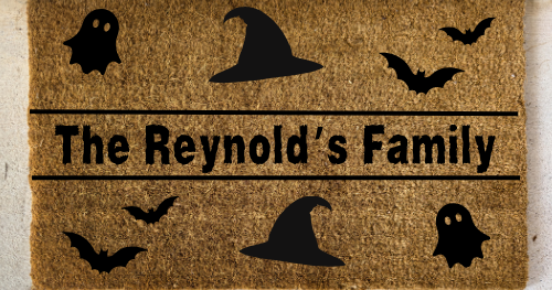 Halloween Family Door Mat
