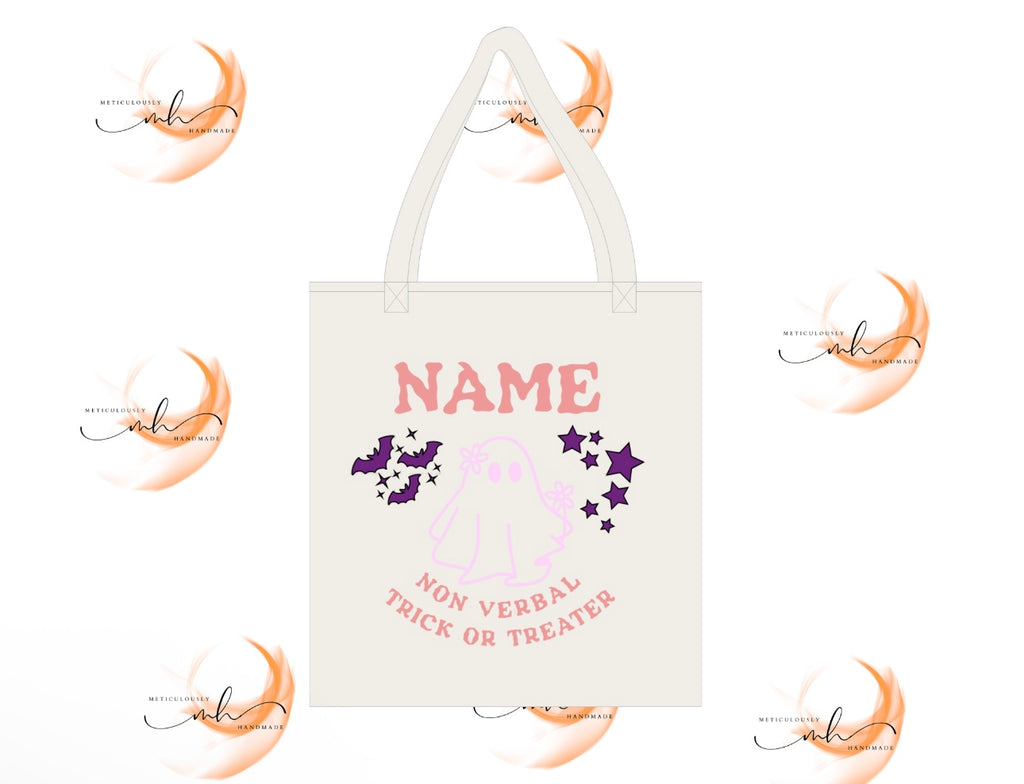 Non-Verbal Trick or Treat Tote