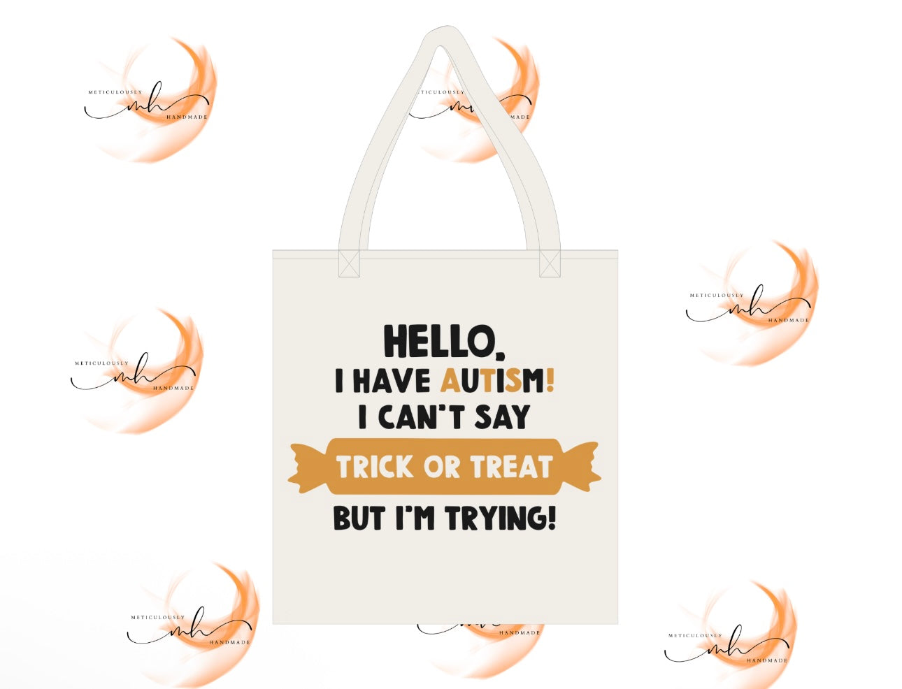 Non-Verbal Trick or Treat Tote