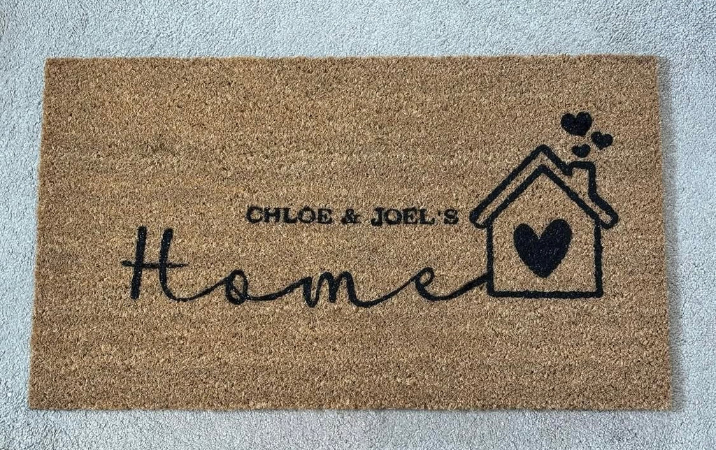 Swirl Heart Door Mat