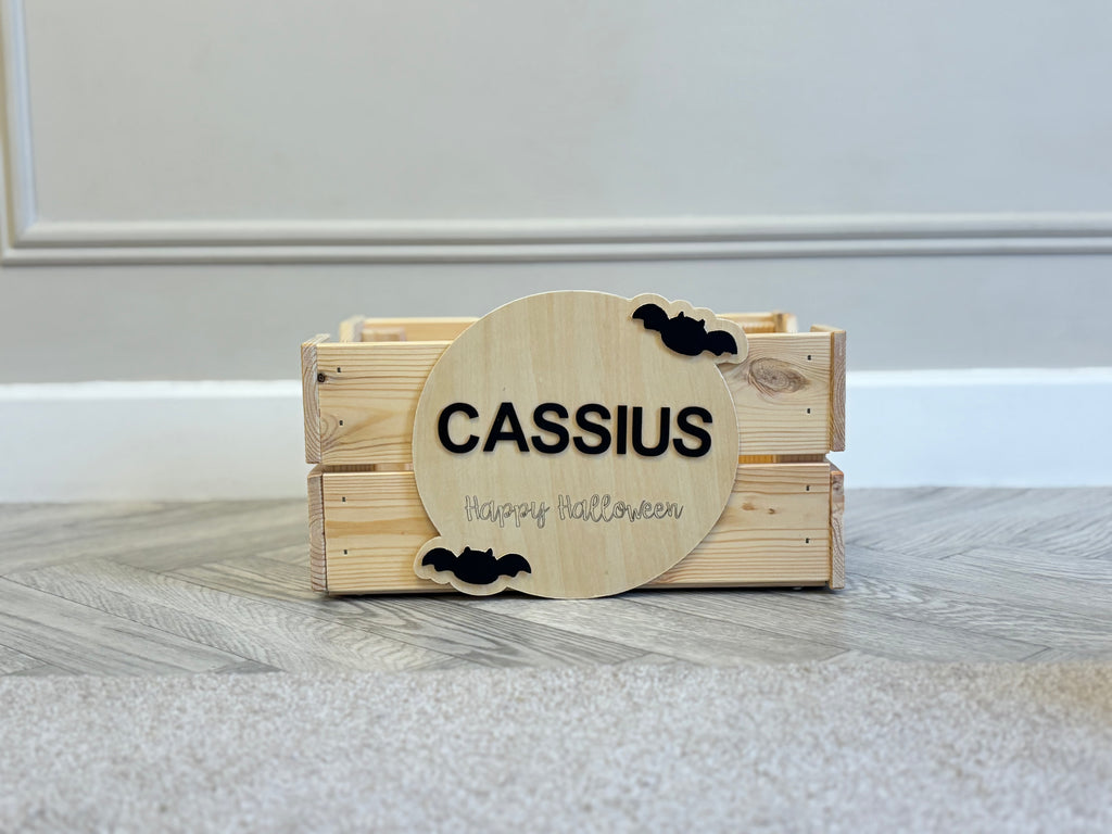 Spooky Season Wooden Crate