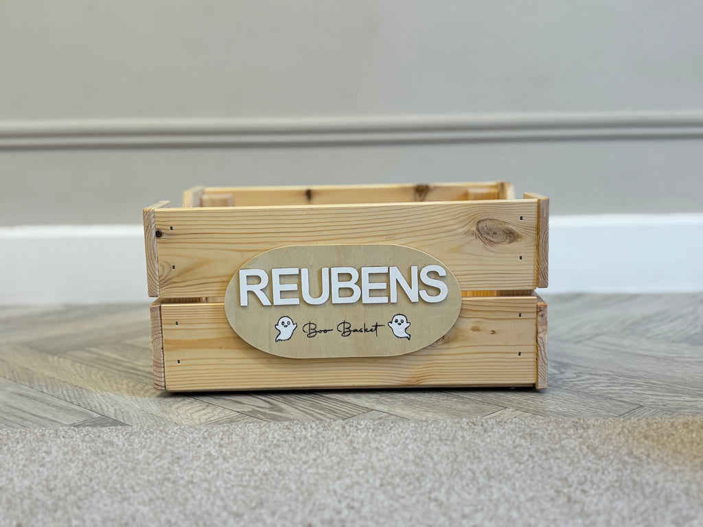 Spooky Season Wooden Crate