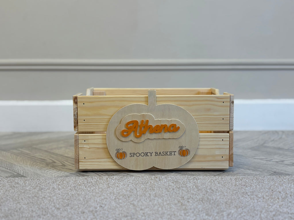 Spooky Season Wooden Crate