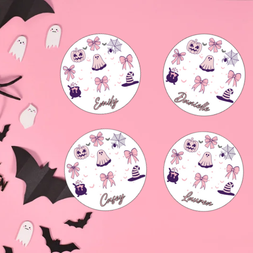 Preppy Halloween Coaster
