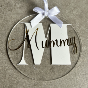 Name Acrylic Bauble