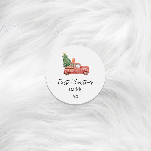 First Christmas Mummy & Daddy Coaster
