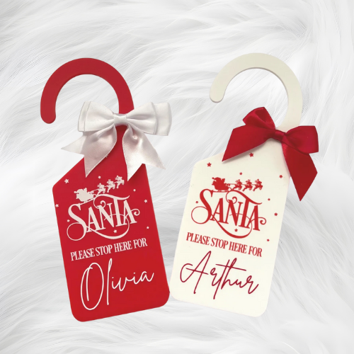Santa Stop Here Door Hanger