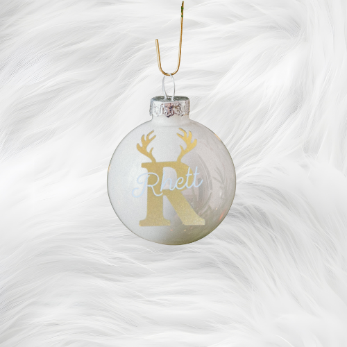 Winter White Plastic Bauble